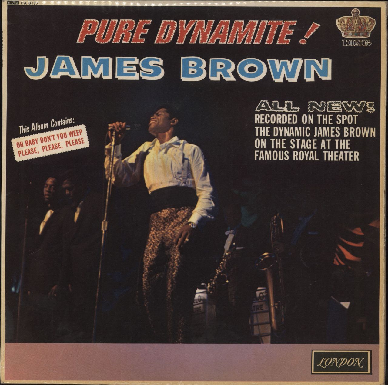 James Brown Pure Dynamite UK vinyl LP album (LP record) HA8177