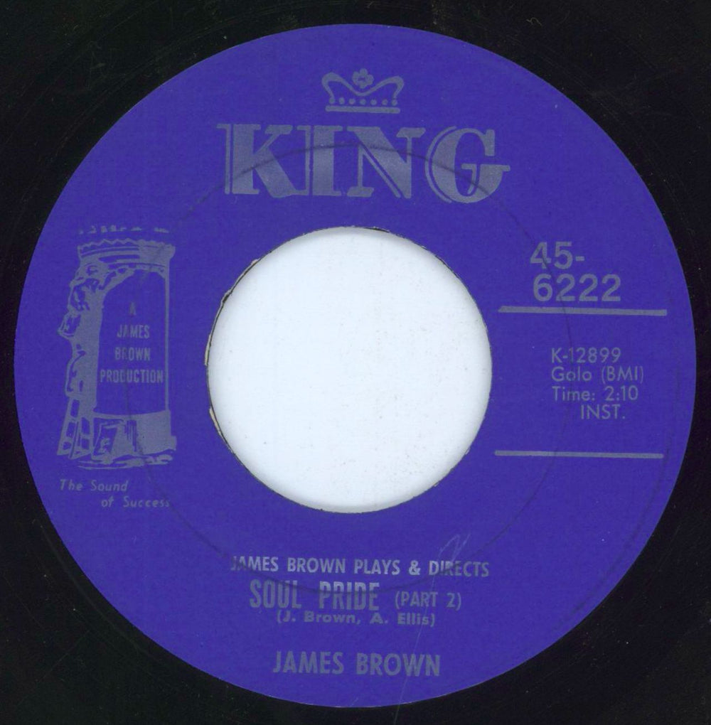 James Brown Soul Pride - Mispress US 7" vinyl single (7 inch record / 45) 45-6222