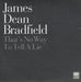 James Dean Bradfield That's No Way To Tell A Lie UK Promo CD single (CD5 / 5") JDB01