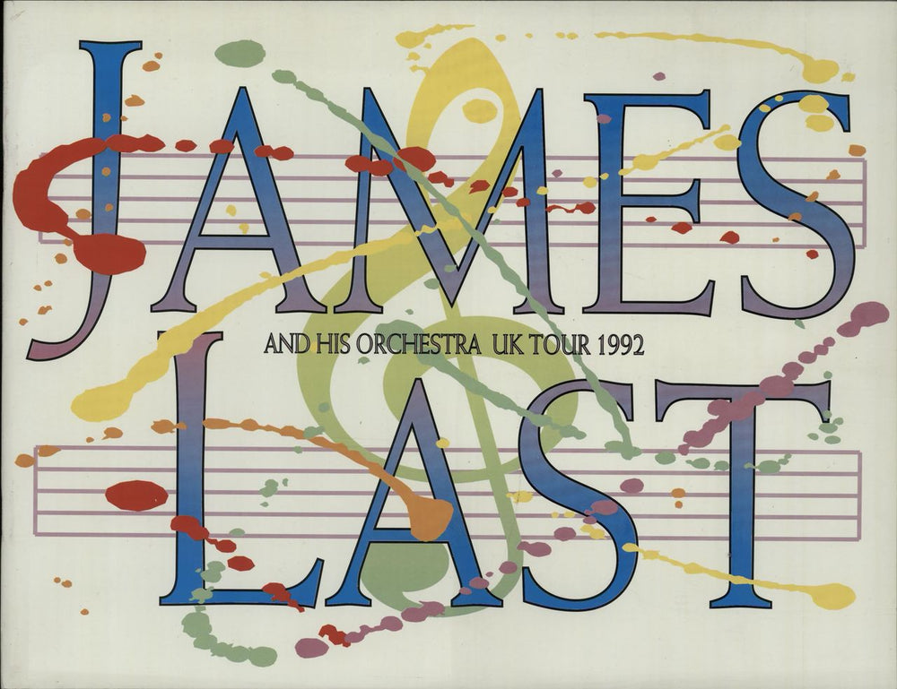 James Last 1992 Tour + Ticket Stubs, Signed CD & Video UK tour programme TOUR PROGRAMME + SIGNED CD