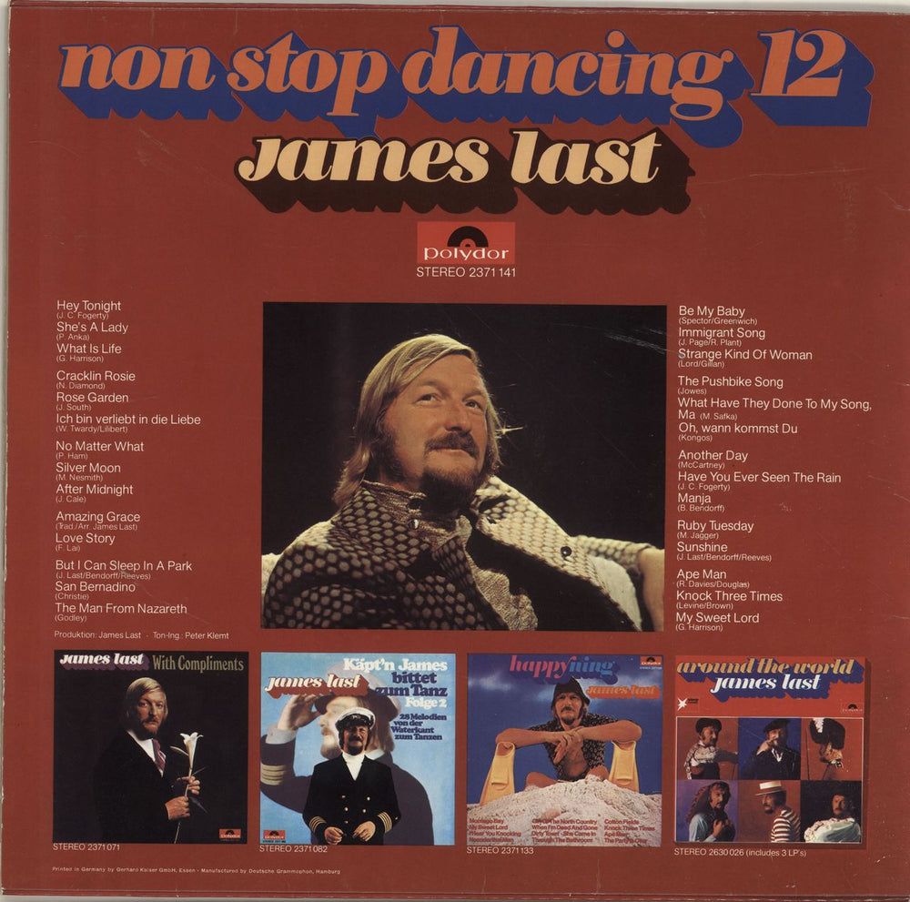 James Last Non Stop Dancing 12 German vinyl LP album (LP record)