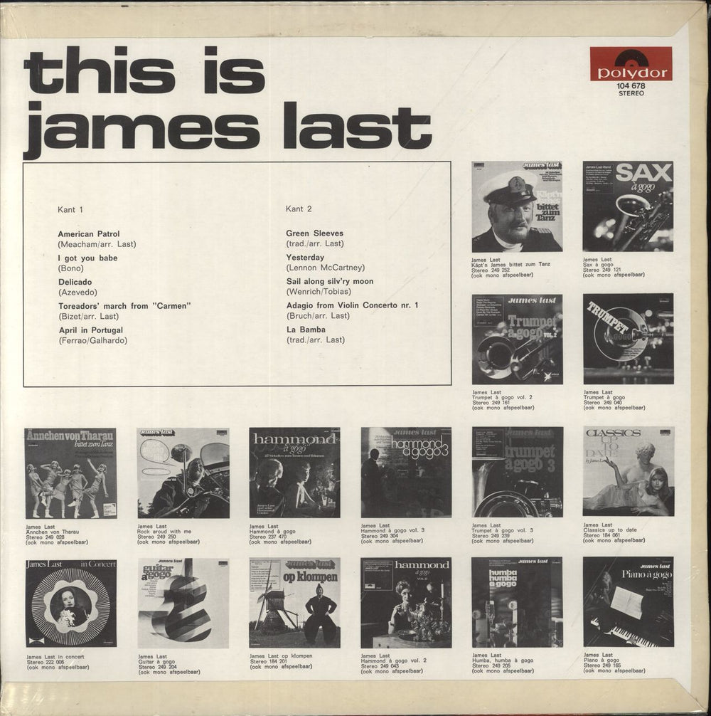 James Last This Is James Last Dutch vinyl LP album (LP record)