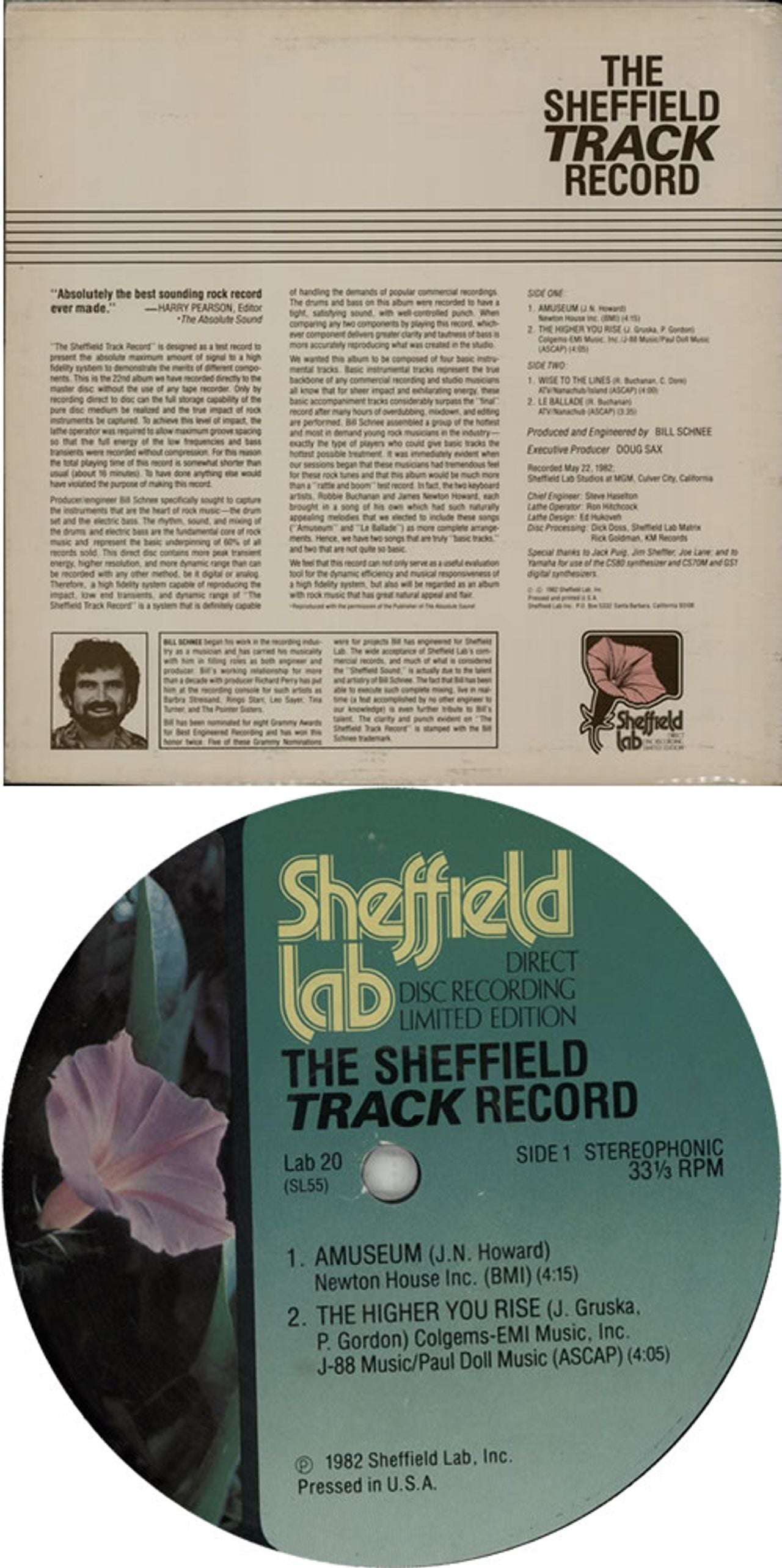 James Newton Howard The Sheffield Track Record - Rock Instrumental Tra —  RareVinyl.com