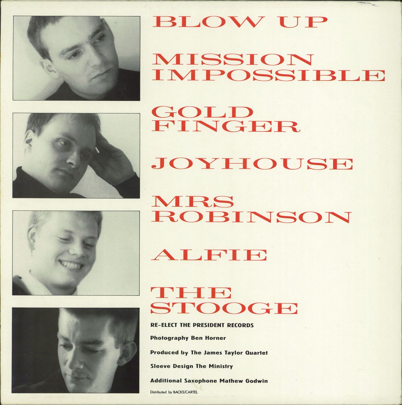 James Taylor Quartet Mission Impossible UK vinyl LP album (LP record)