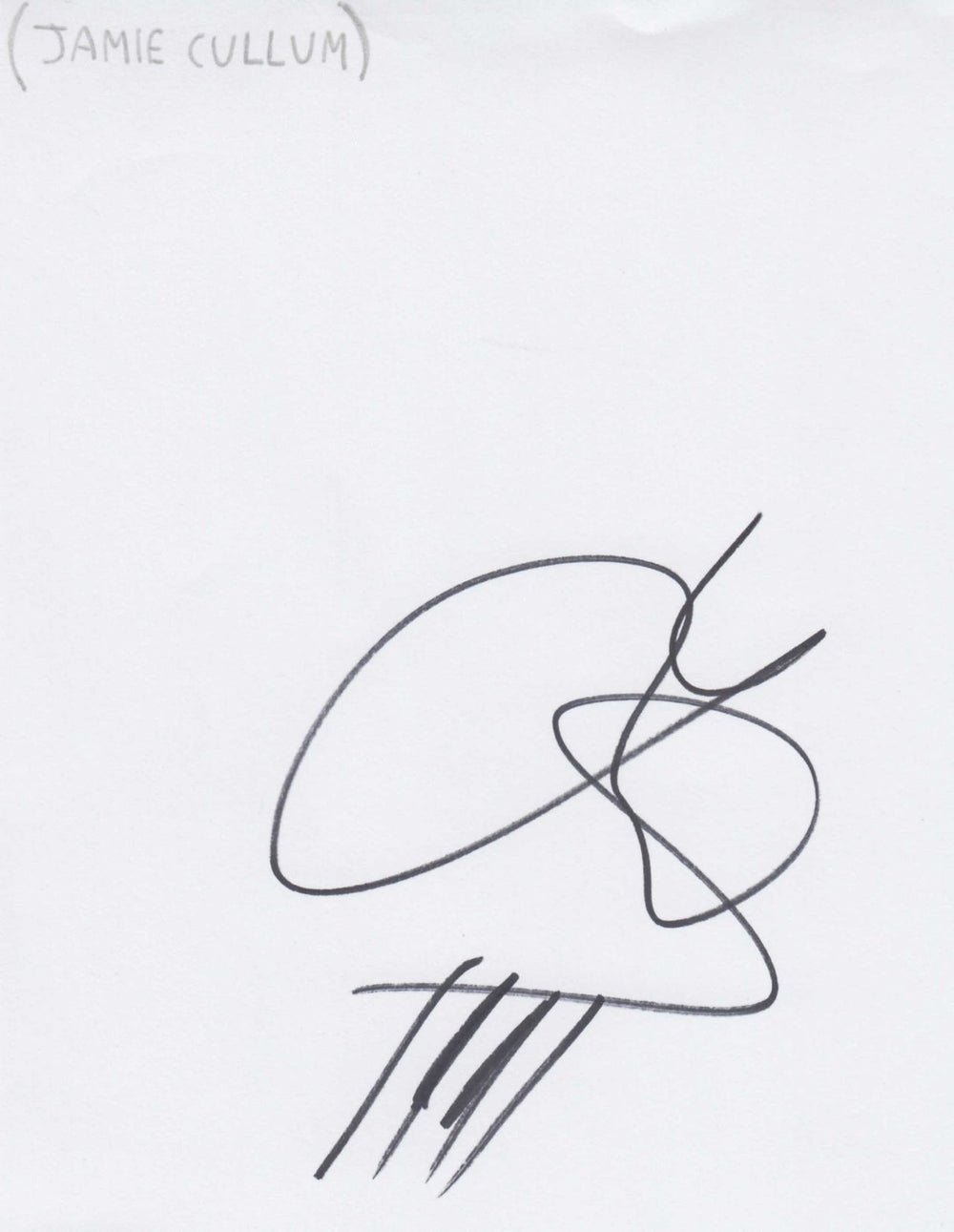 Jamie Cullum Autograph UK memorabilia AUTOGRAPH