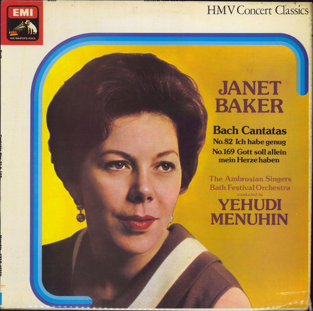 Janet Baker Bach Cantatas No. 82 & 169 UK vinyl LP album (LP record) SXLP30289