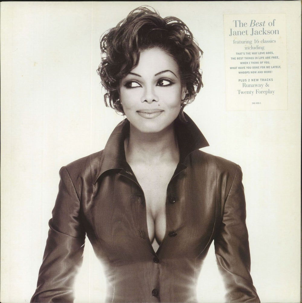 Janet Jackson The Best Of Janet Jackson - Promo Stickered UK Promo 2-LP vinyl record set (Double LP Album) 540400-1