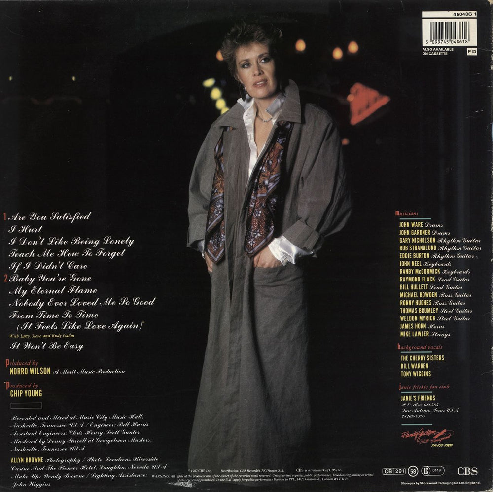 Janie Fricke After Midnight UK vinyl LP album (LP record) 5099745048618