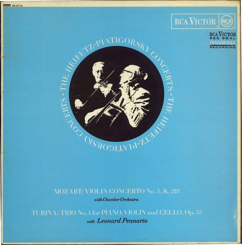 Jascha Heifetz & Gregor Piatigorsky The Heifetz-Piatigorsky Concerts UK vinyl LP album (LP record) SB6715