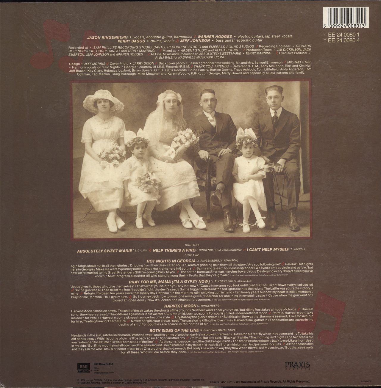 Jason & The Scorchers Fervor UK vinyl LP album (LP record) 5099924008013