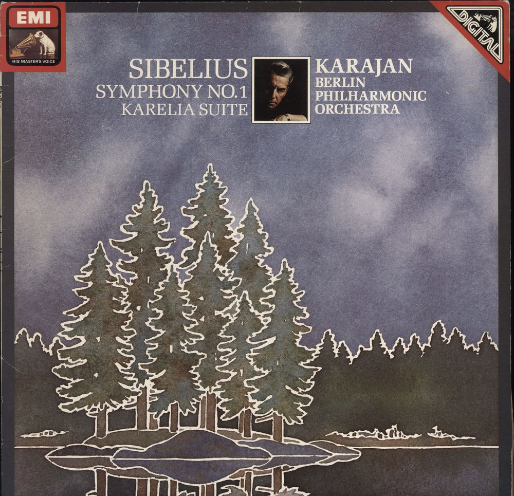Jean Sibelius Sibelius: Karella Suite, Op. 11 / Sinfonie Nr. 1 E-Moll, Op. 39 German vinyl LP album (LP record) ASD4097