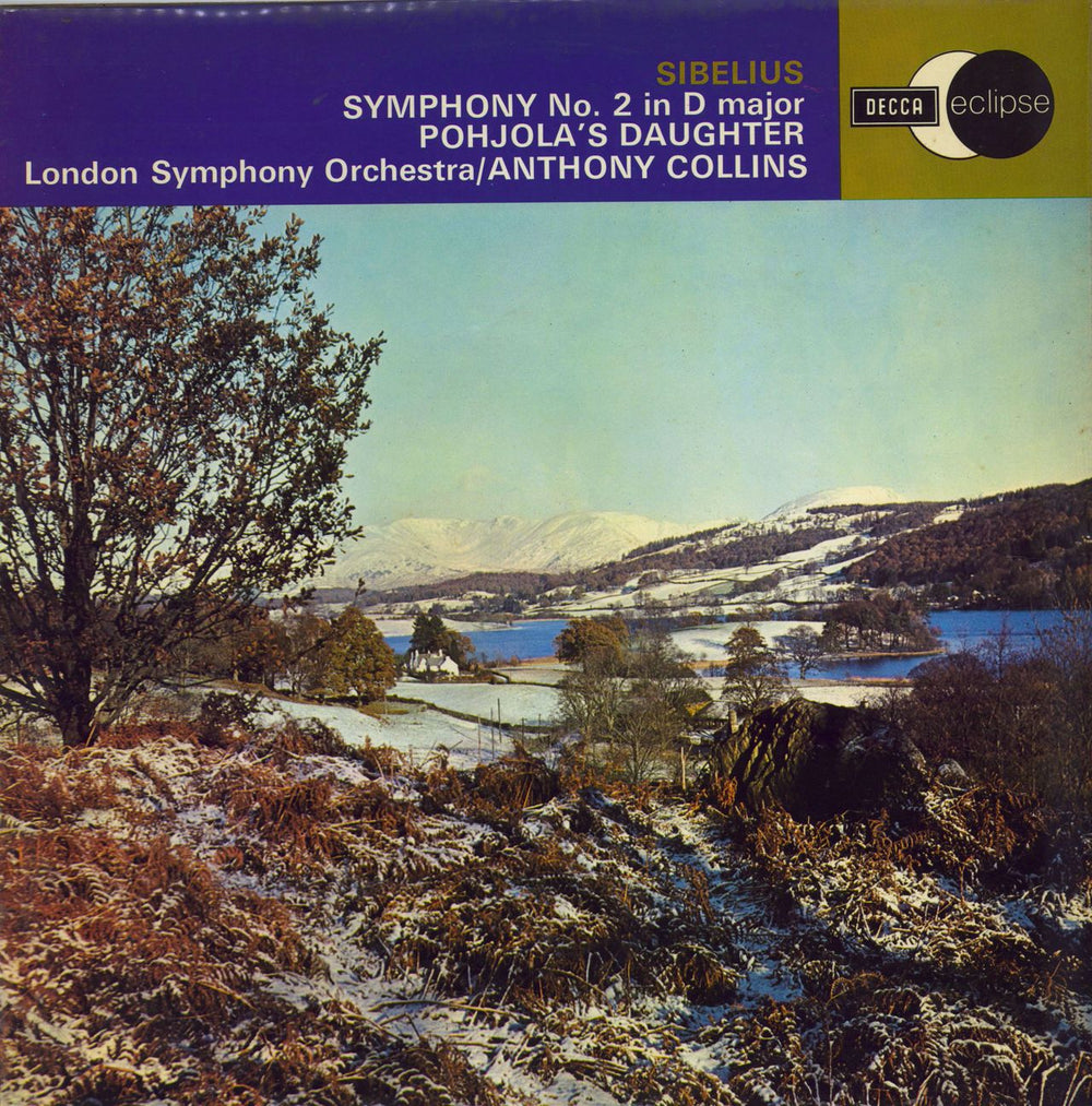 Jean Sibelius Symphony No. 2 In D Major / Pohjola's Daughter UK vinyl LP album (LP record) ECS582