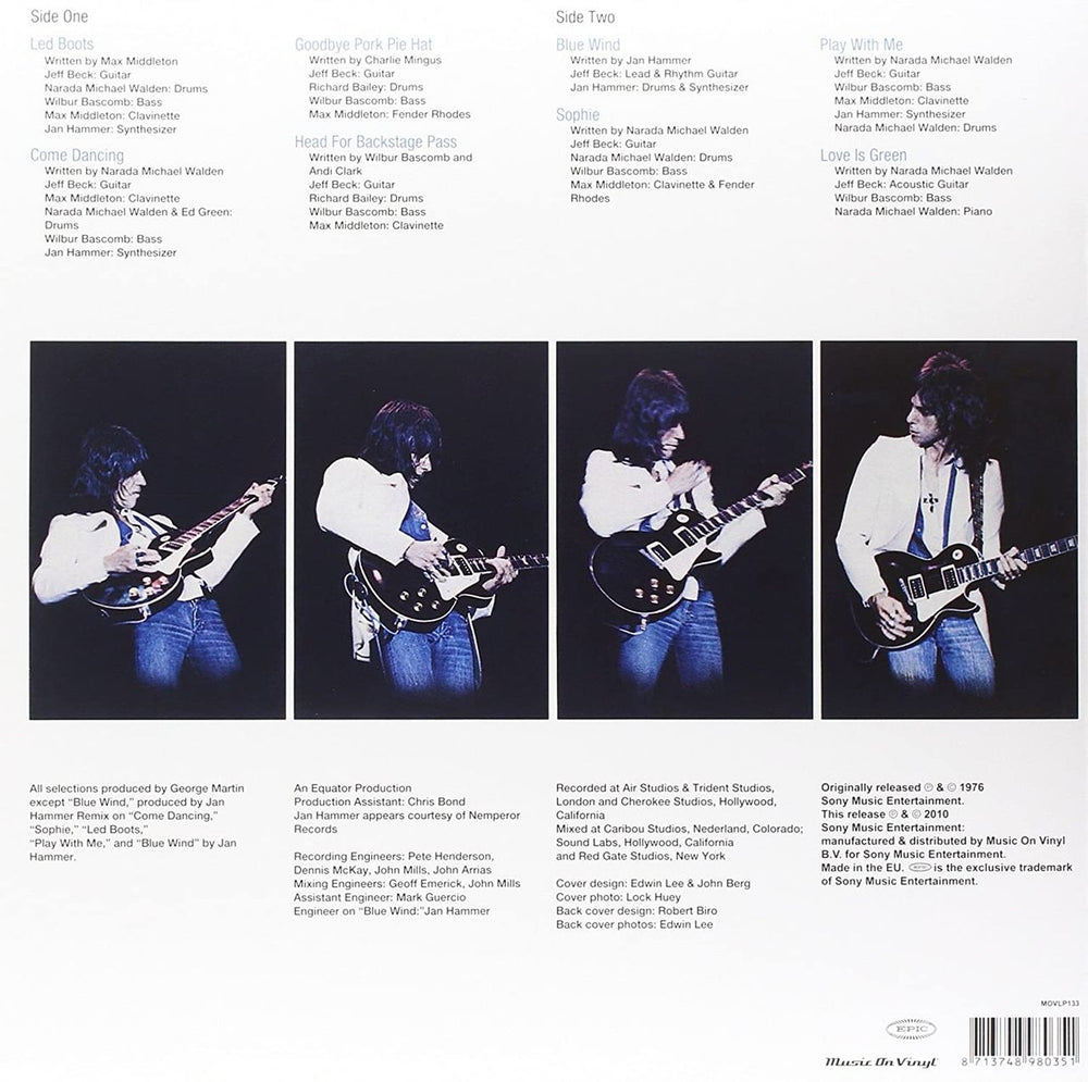 Jeff Beck Wired - 180 Gram UK vinyl LP album (LP record) BEKLPWI805180