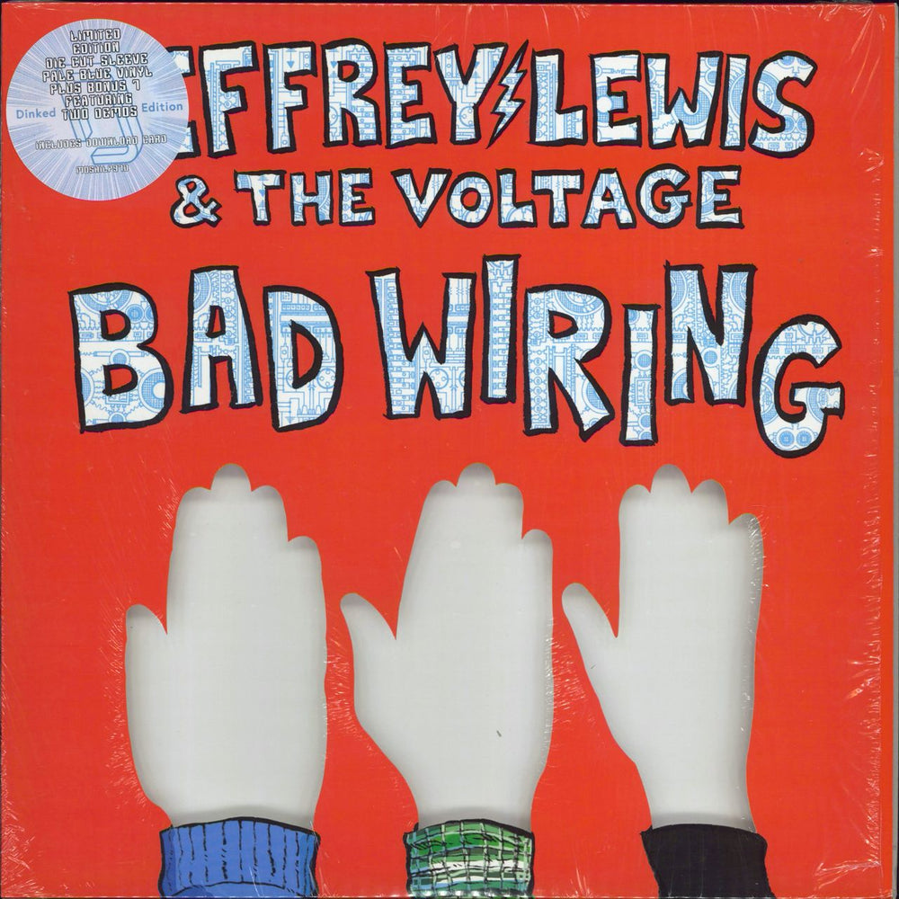 Jeffrey Lewis Bad Wiring - Pale Blue Vinyl + Bonus 7" + Numbered UK vinyl LP album (LP record) MOSHILP97D