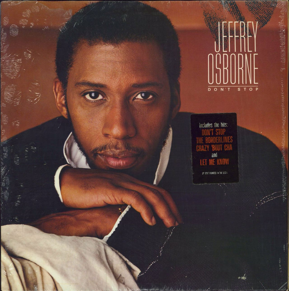 Jeffrey Osborne Don't Stop US vinyl LP album (LP record) SP5017