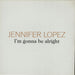 Jennifer Lopez I'm Gonna Be Alright UK Promo 12" vinyl single (12 inch record / Maxi-single) XPR3566