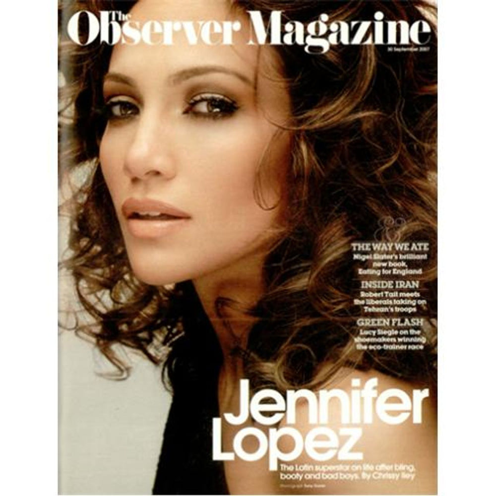 Jennifer Lopez Observer Magazine UK magazine