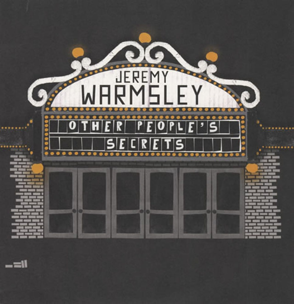 Jeremy Warmsley Other People's Secrets UK 10" vinyl single (10 inch record) TRANS023