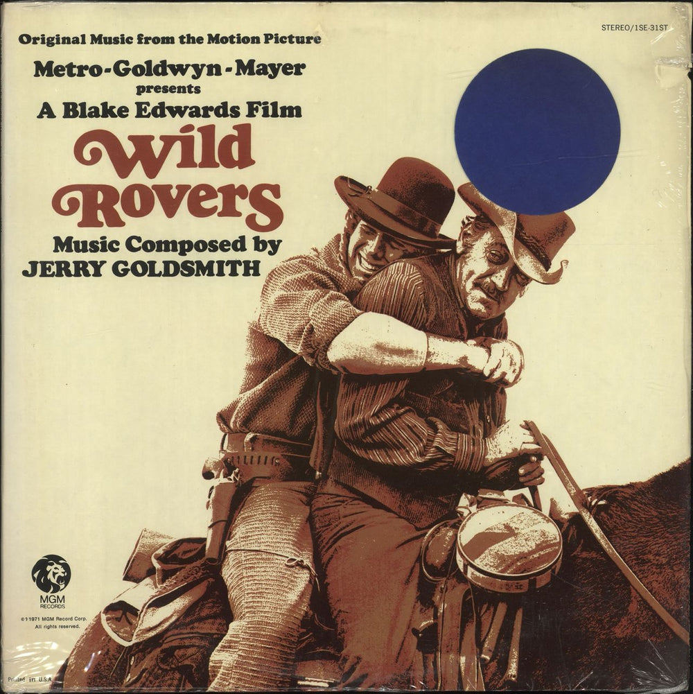 Jerry Goldsmith Wild Rovers US vinyl LP album (LP record) 1SE-31ST