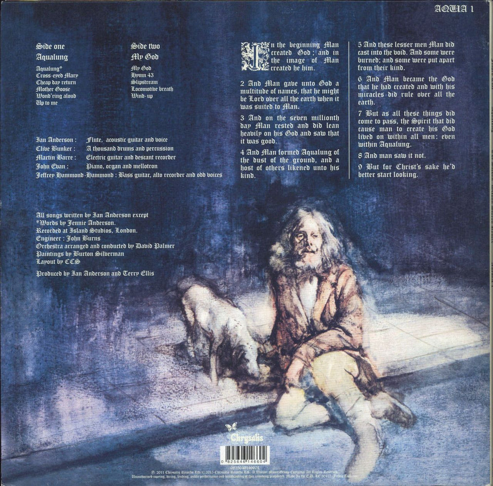 Jethro Tull Aqualung (2011 Steven Wilson Mix) UK vinyl LP album (LP record) 825646146604