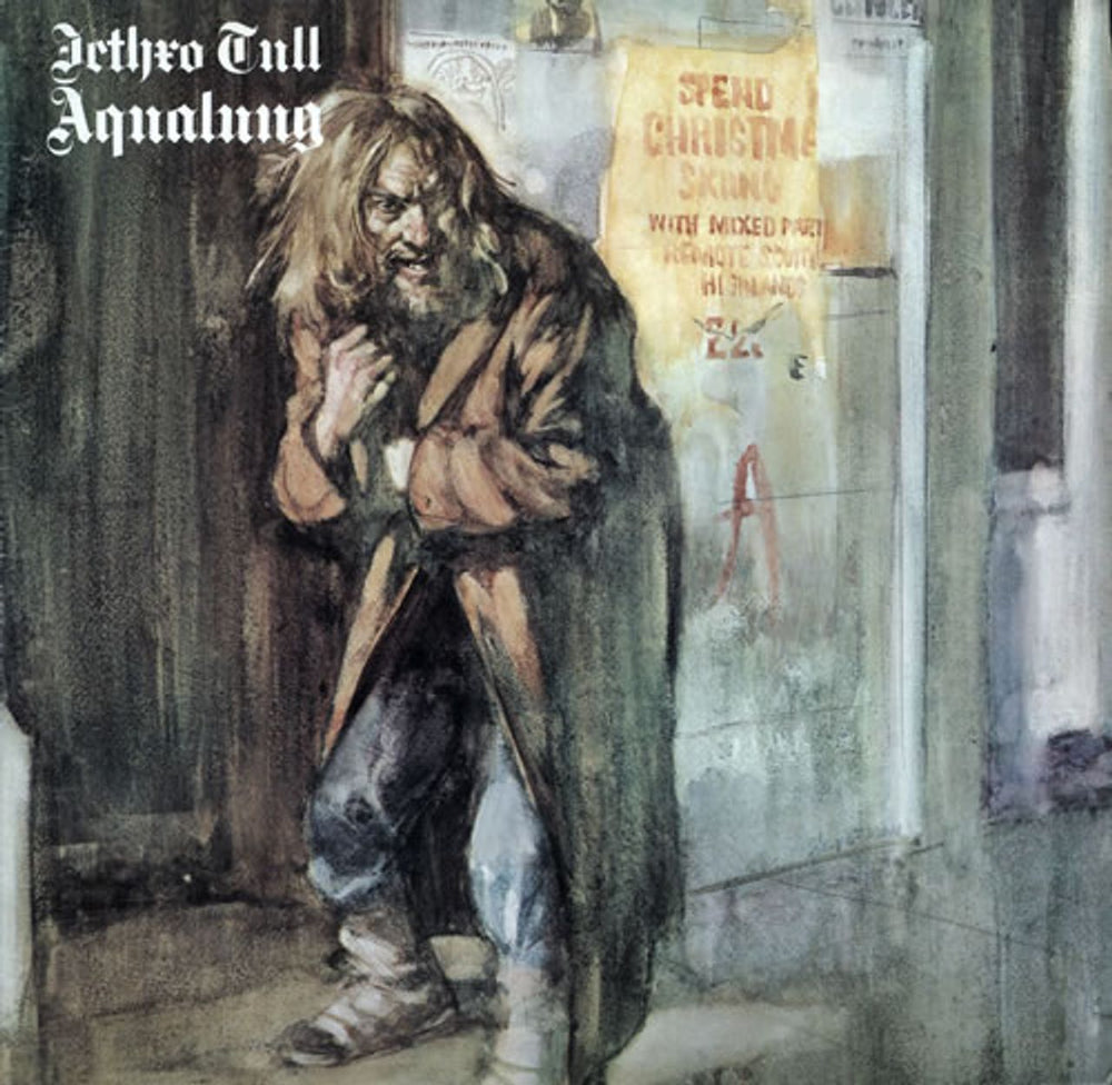 Jethro Tull Aqualung - Pink rim German vinyl LP album (LP record) 85383IT