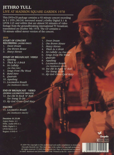 Jethro Tull - No Lullaby Flute solo (live at 