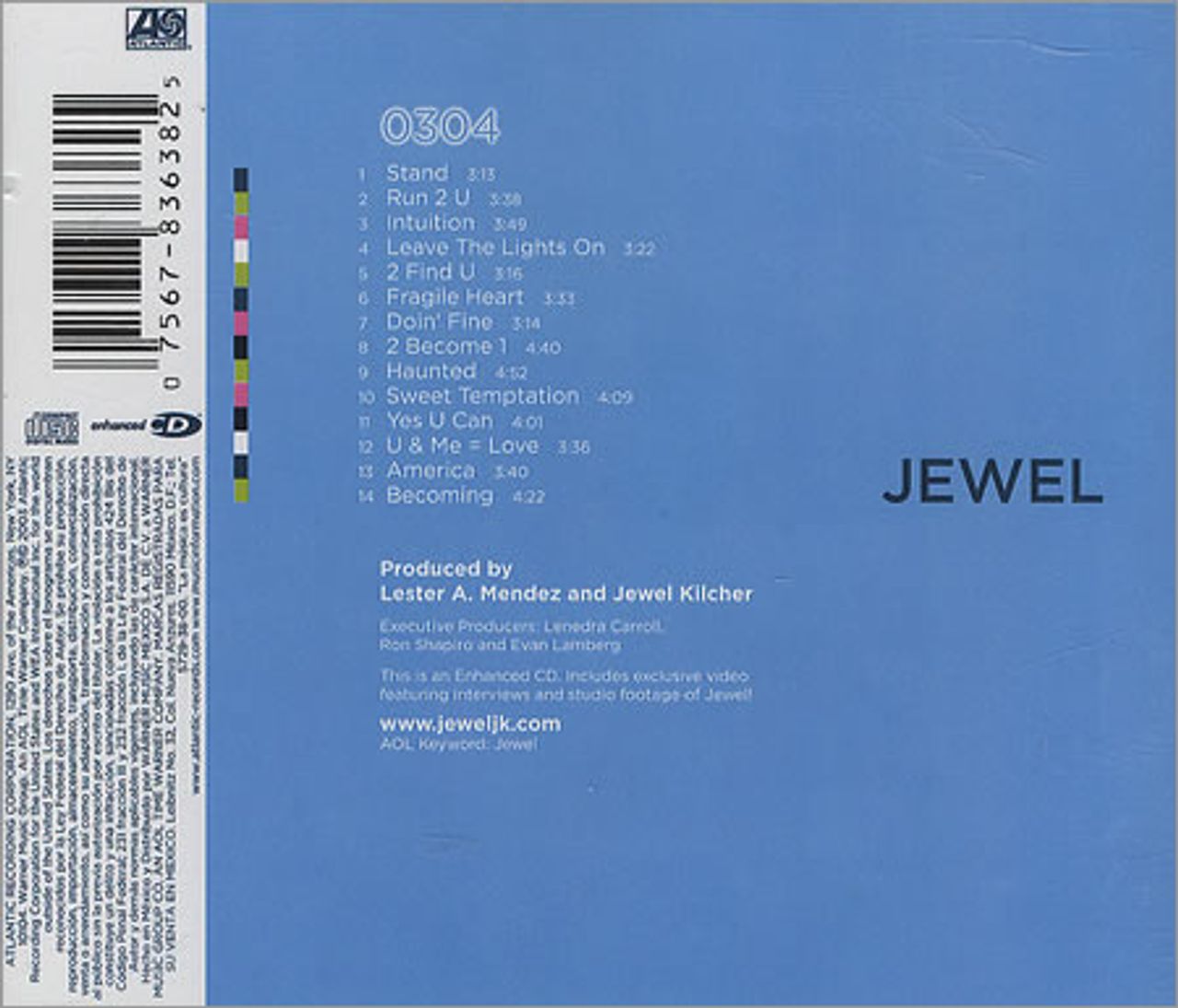 Jewel - 0304 Lyrics and Tracklist