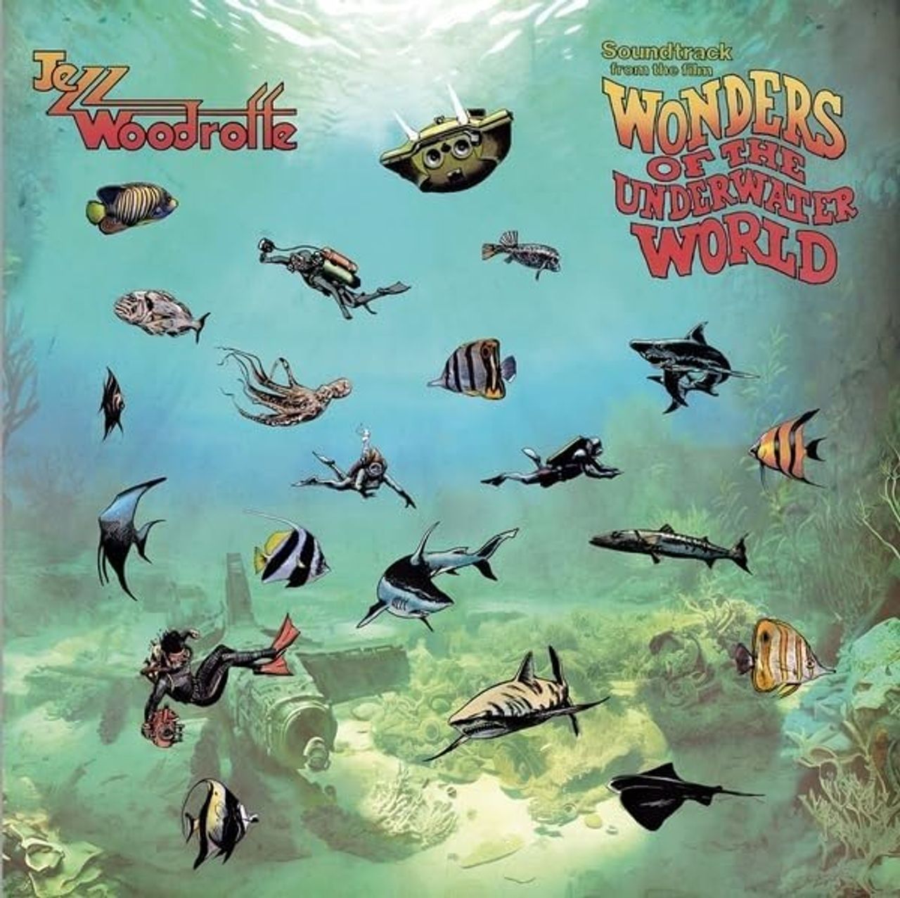 Jezz Woodroffe Wonders Of The Underwater World + Sticker Sheet - Sealed UK vinyl LP album (LP record) JBH102LP