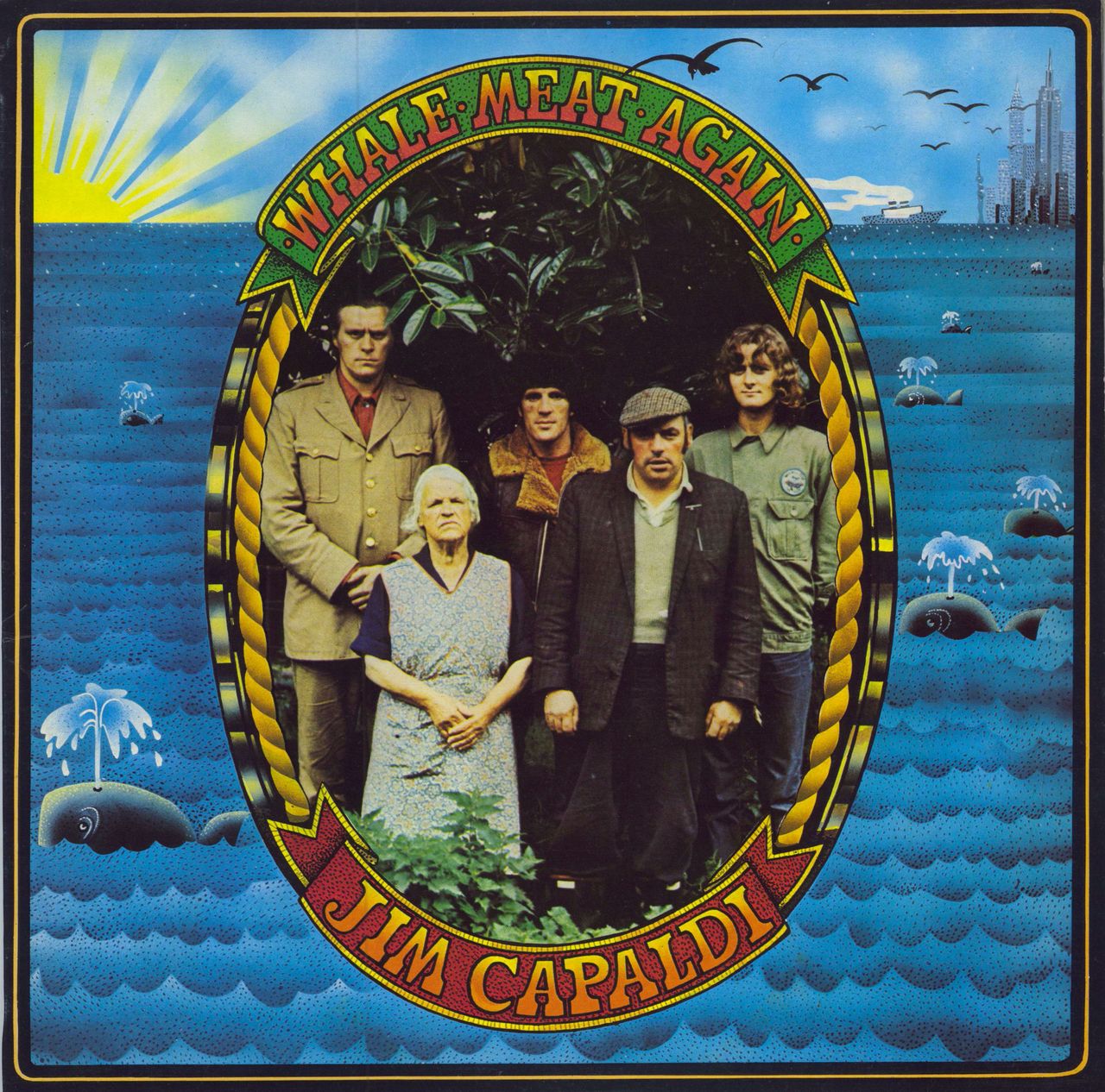 Jim Capaldi Whale Meat Again - Pink Rim UK vinyl LP album (LP record) ILPS9254