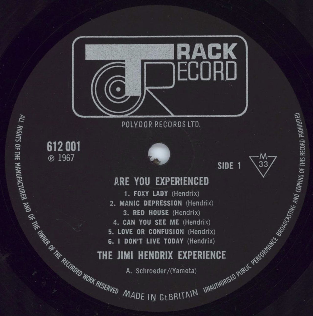 Jimi Hendrix Are You Experienced - 1st - EX UK Vinyl LP 