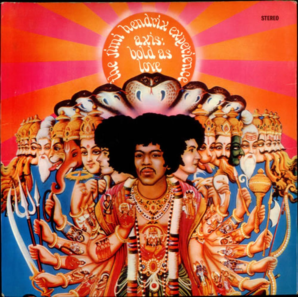 Jimi Hendrix Axis: Bold As Love - 1st + insert - EX UK vinyl LP album (LP record) 613003