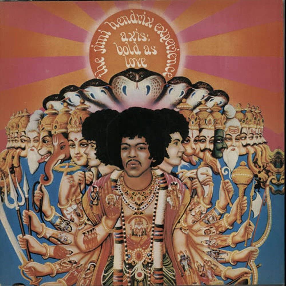 Jimi Hendrix Axis: Bold As Love - 70s UK vinyl LP album (LP record) 613-003