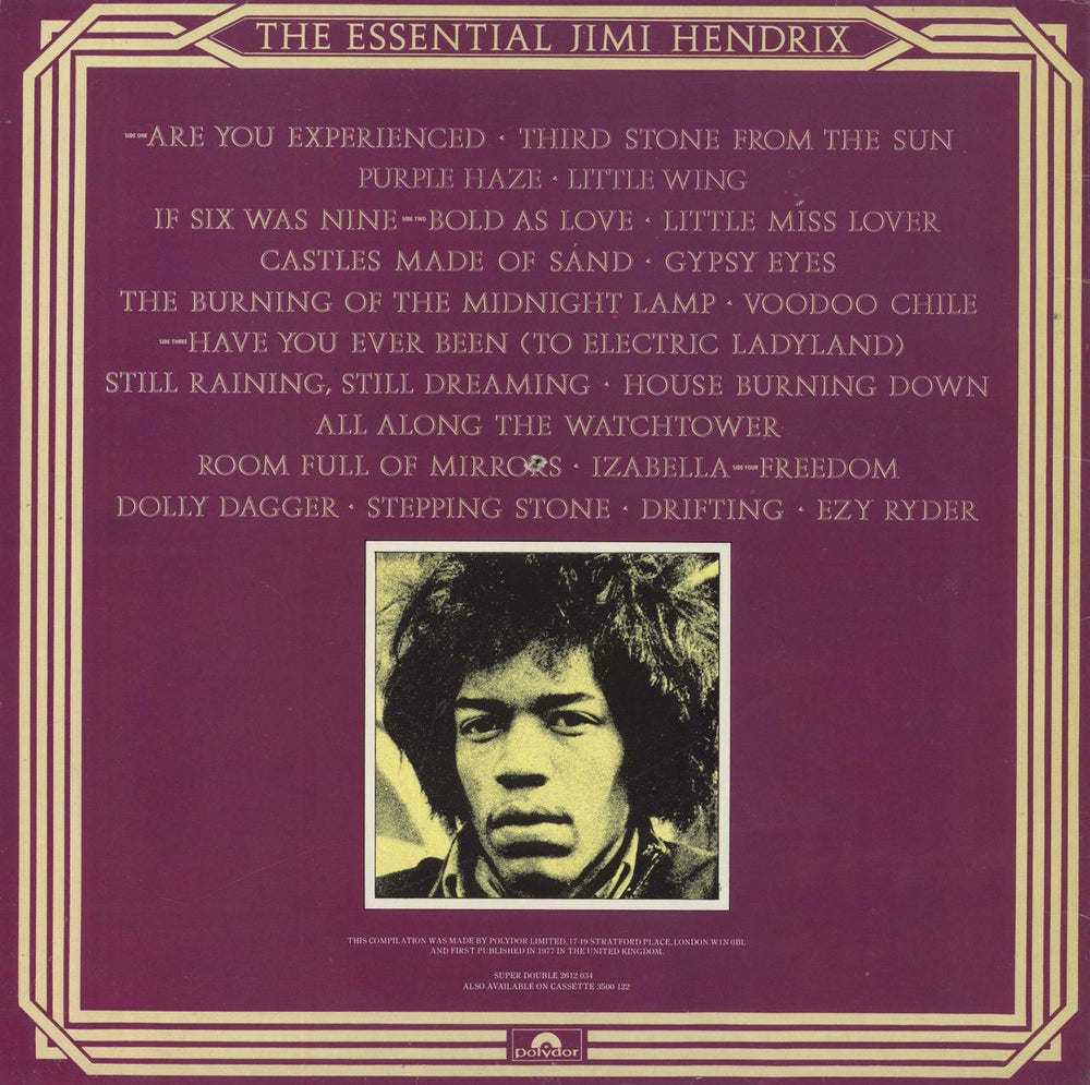 Jimi Hendrix The Essential Jimi Hendrix - deletion hole UK 2-LP vinyl record set (Double LP Album)