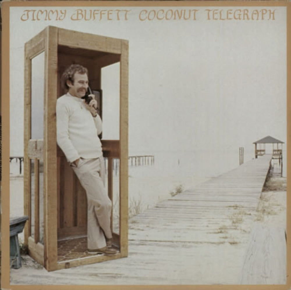 Jimmy Buffett Coconut Telegraph UK vinyl LP album (LP record) MCF3097