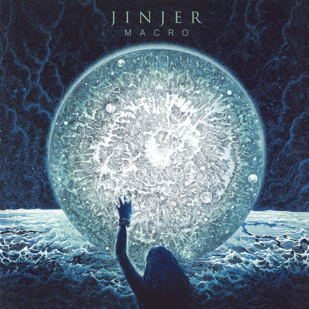 Jinjer Macro - Turquoise Tansparent Black/White Splatter Vinyl UK vinyl LP album (LP record) NPR818VINYL