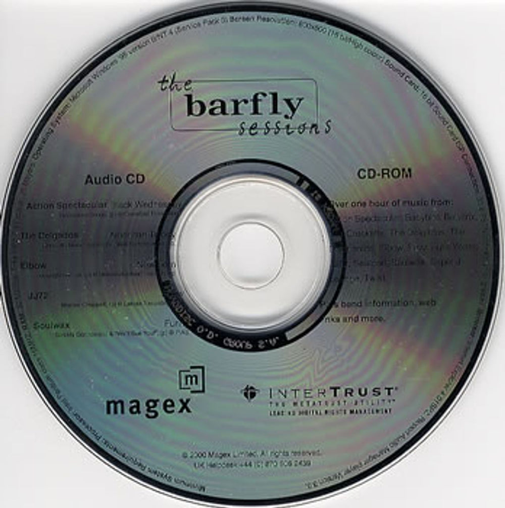 JJ72 Snow - The Barfly Sessions UK Promo CD album (CDLP) MAGEX#1