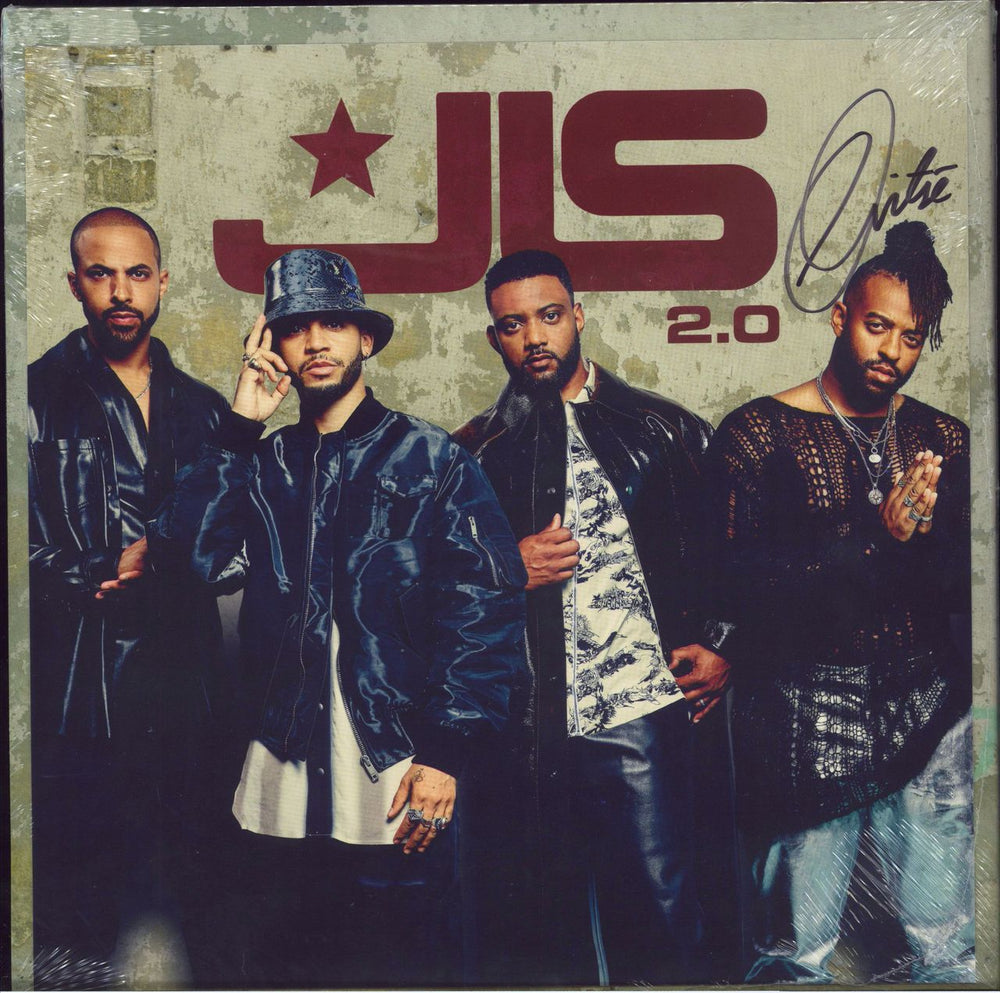 JLS 2.0 (Two Point) - Oritse Red Vinyl + Signed Print - Sealed UK vinyl LP album (LP record)