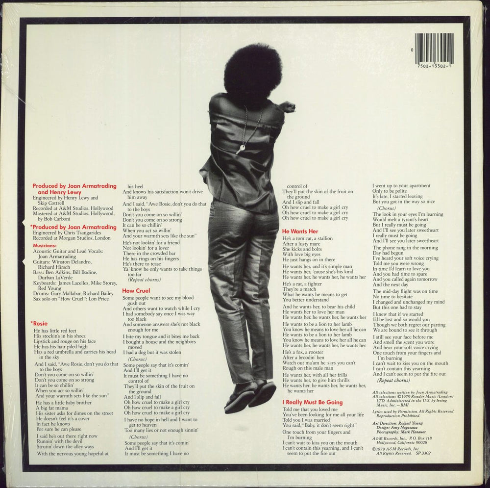 Joan Armatrading How Cruel - Shrink + Hype Sticker US 12" vinyl single (12 inch record / Maxi-single)