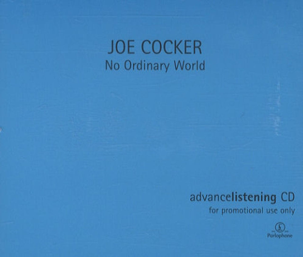 Joe Cocker No Ordinary World UK Promo CD album (CDLP) CDLRL023