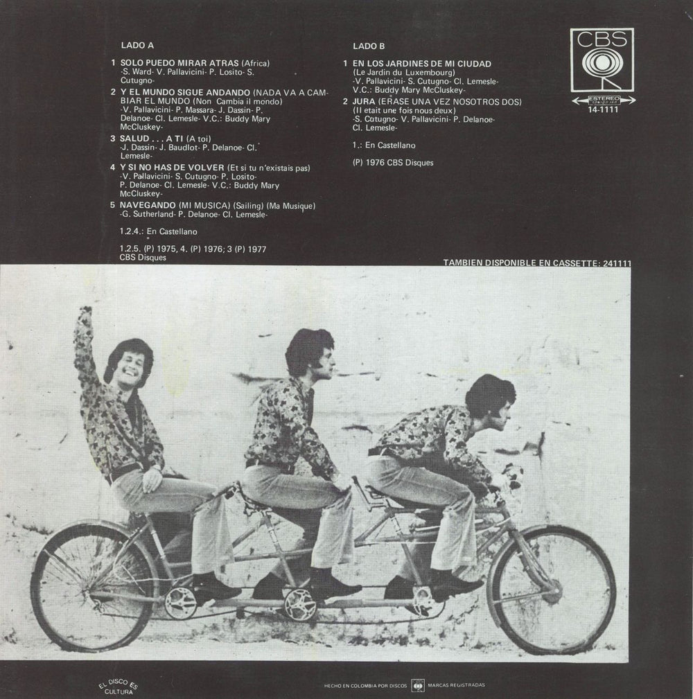 Joe Dassin En Los Jardines De Mi Ciudad Colombian vinyl LP album (LP record)