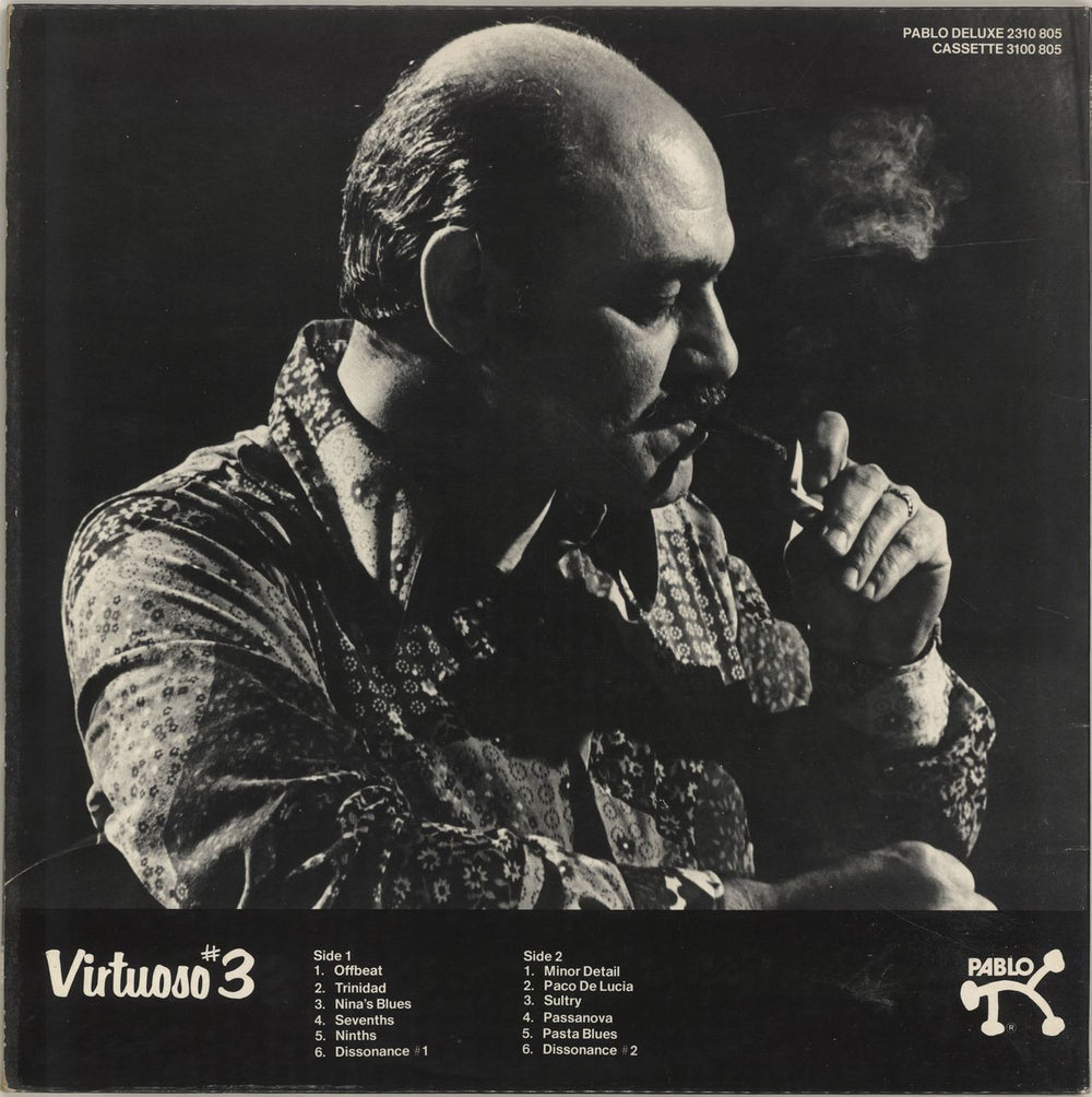 Joe Pass Virtuoso 3 UK vinyl LP album (LP record)