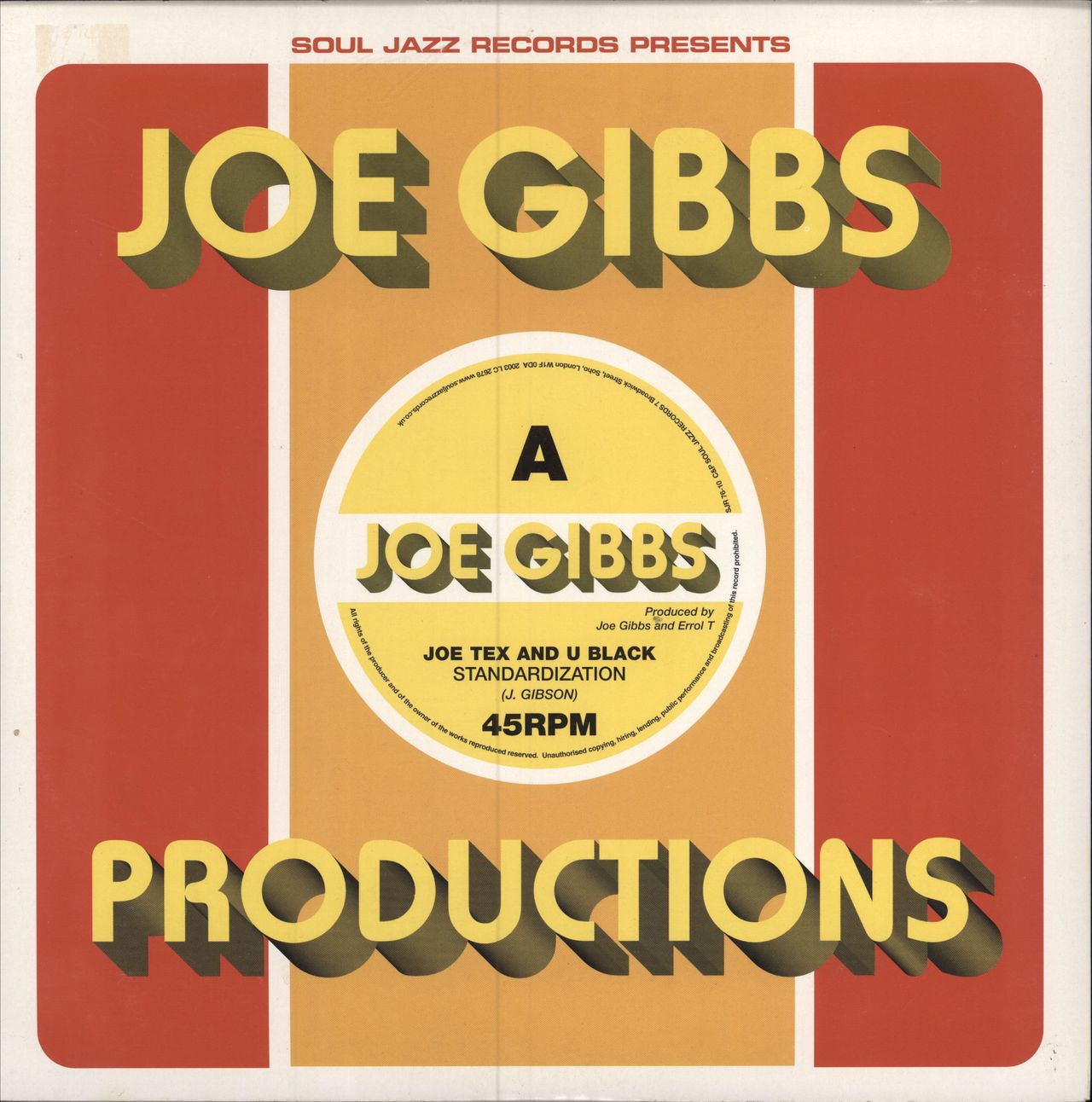 Joe Tex Standardization / Colour TV UK 10" vinyl single (10 inch record) SJR 076-10