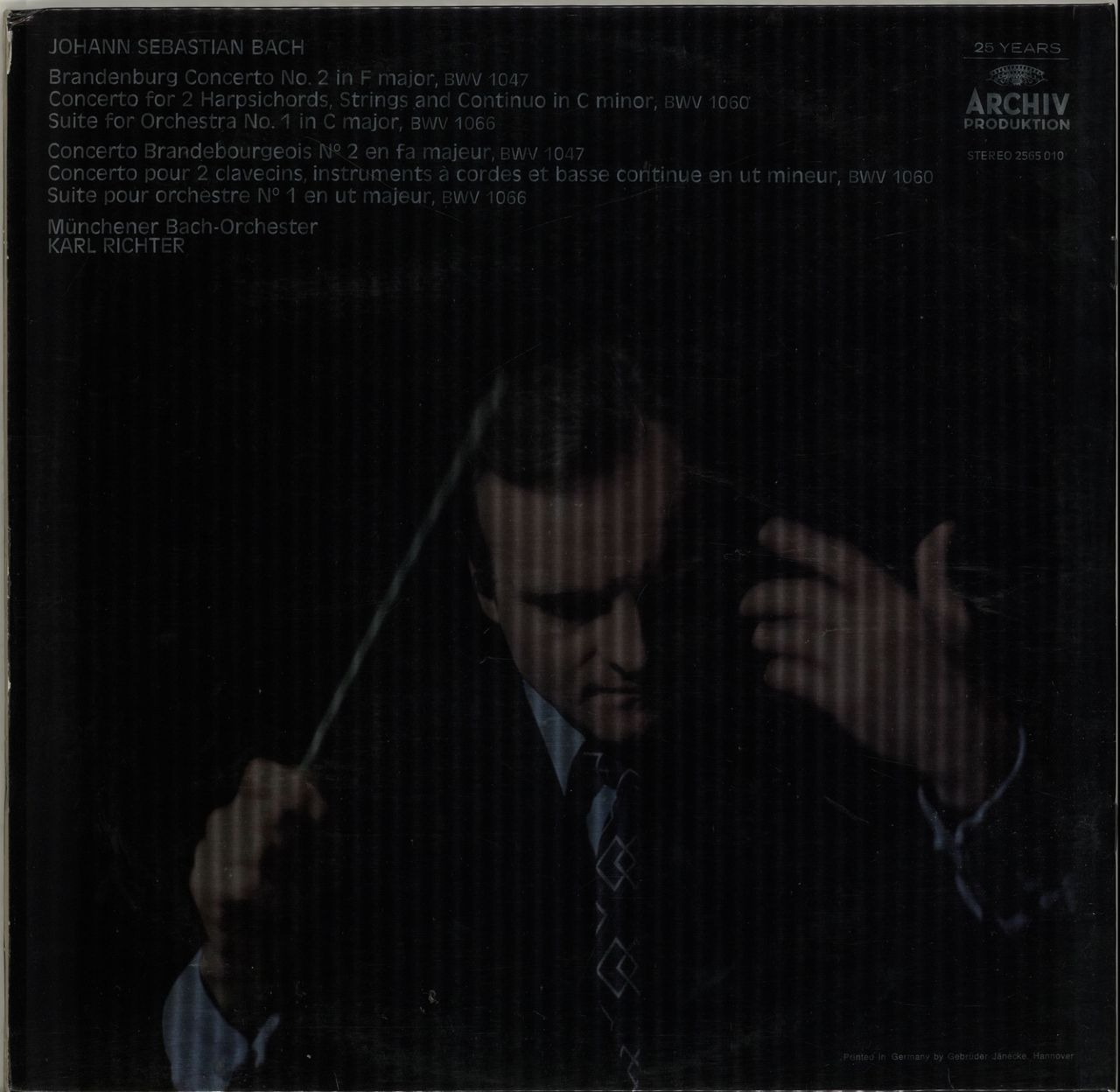 Johann Sebastian Bach J.S. Bach German Vinyl LP — RareVinyl.com