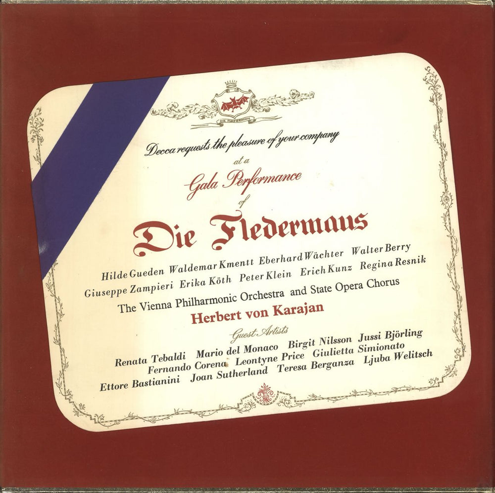 Johann Strauss II (1825-1899) Die Fledermaus Gala Performance UK Vinyl Box Set SET201/2/3