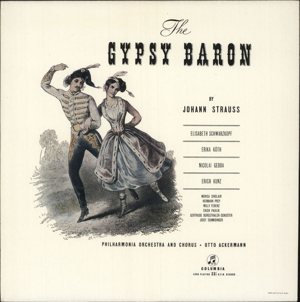 Johann Strauss II (1825-1899) The Gypsy Baron UK 2-LP vinyl record set (Double LP Album)