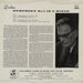 Johannes Brahms Symphony No. 1 in C minor - 1st UK vinyl LP album (LP record)