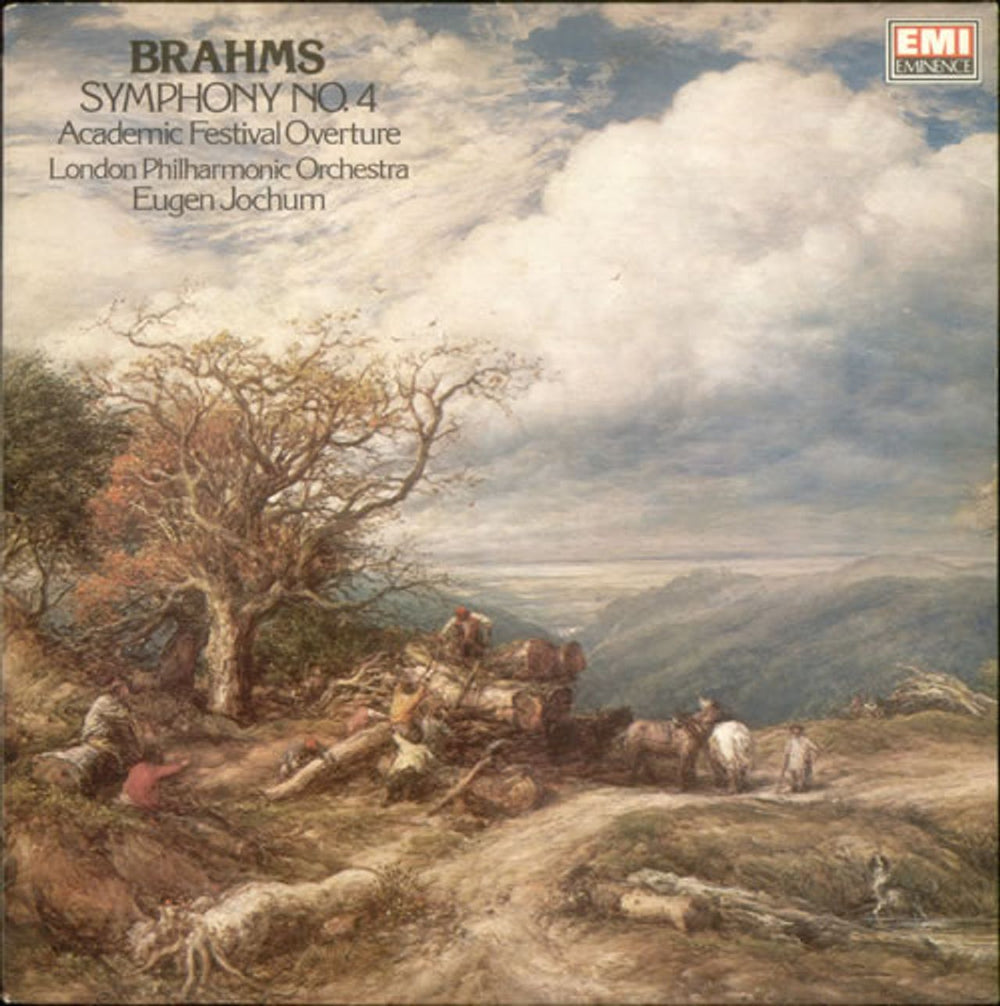 Johannes Brahms Symphony No. 4 & Academic Festival Overture UK vinyl LP album (LP record) EMX2026