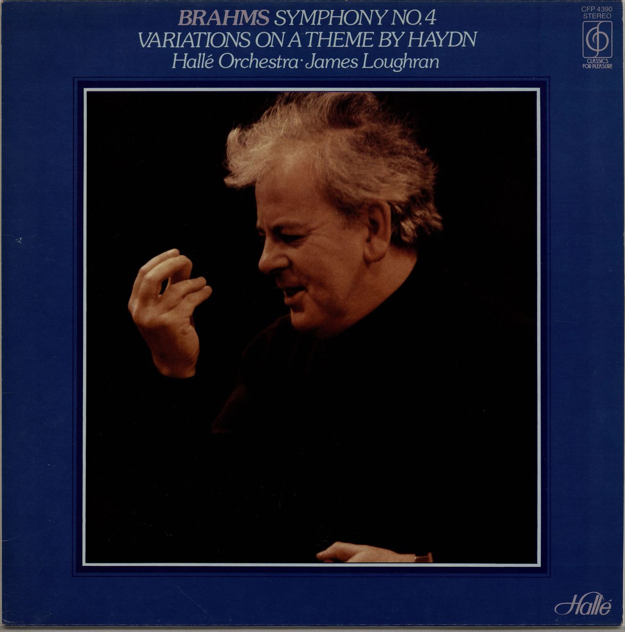 Johannes Brahms Symphony No. 4 / Variations On A Theme By Haydn UK vinyl LP album (LP record) CFP4390