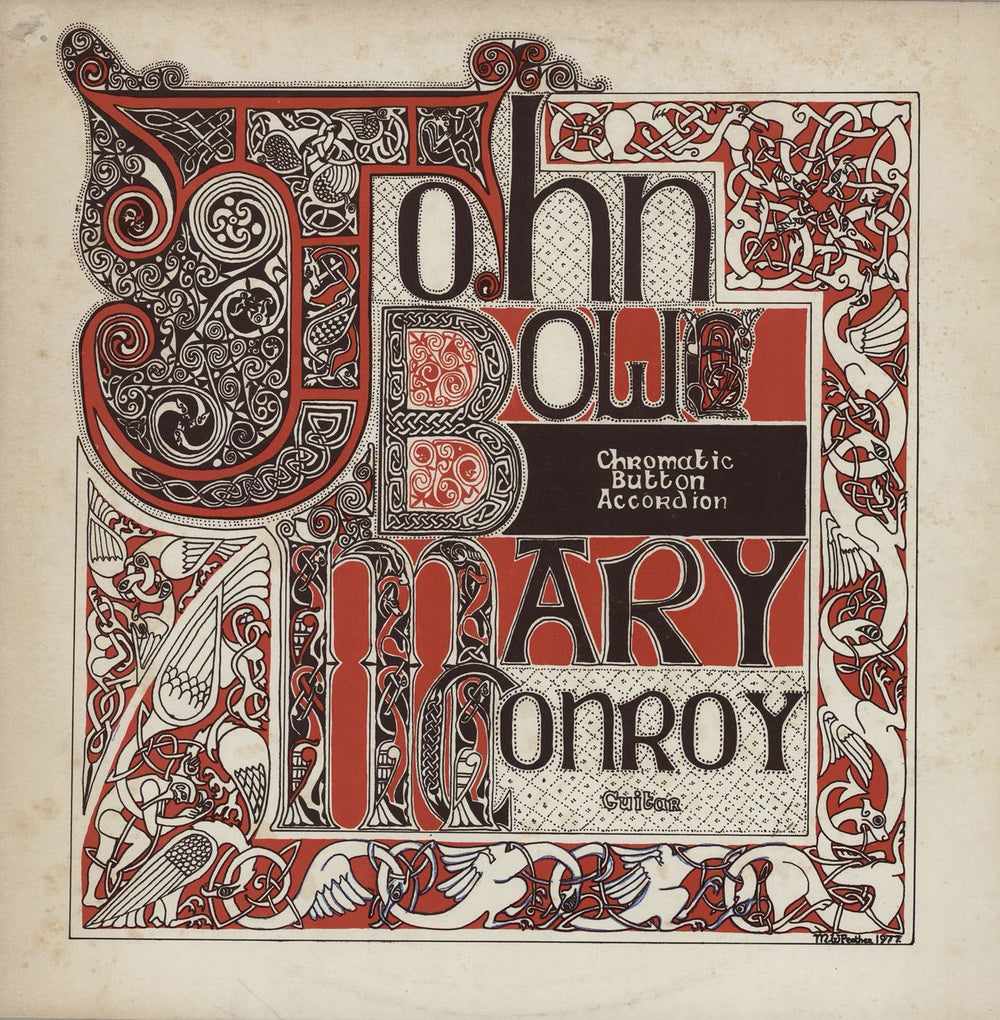 John Bowe Chromatic Button Accordion Irish vinyl LP album (LP record) INC7417