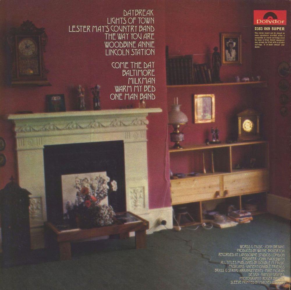 John Bryant John Bryant UK vinyl LP album (LP record)